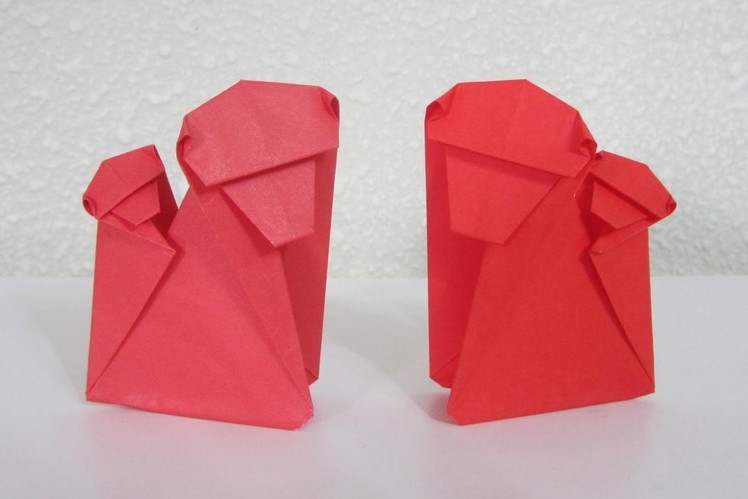 TUTORIAL - Origami Monkey (Mother & Child)