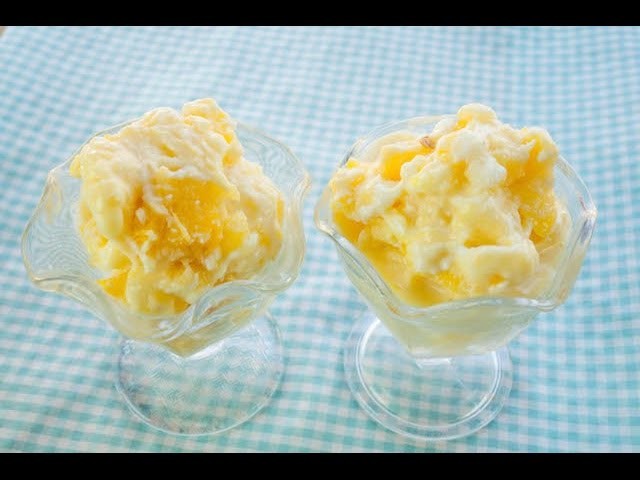 2 Ingredient Pineapple Ice Cream | Simply Bakings