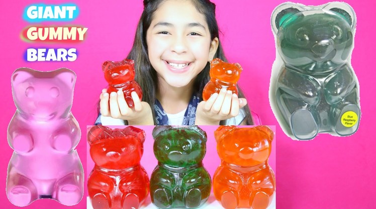 3 Giant Gummy Bears Gummy Candy Taste|B2cutecupcakes