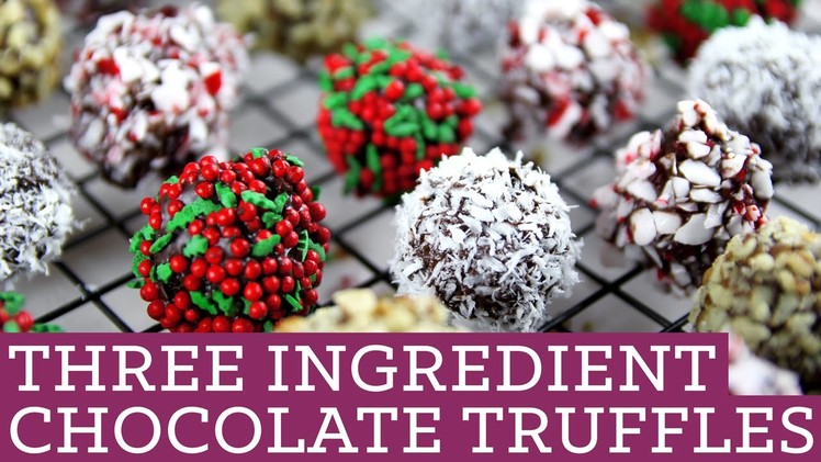 3 Ingredient Chocolate Truffles, Perfect for Christmas! - Mind Over Munch Episode 38