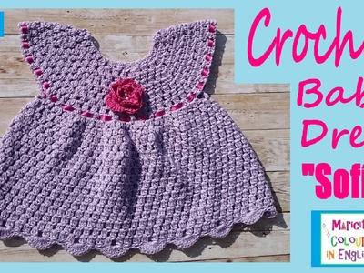 Baby Dress Crochet Pattern "Sofía (Part 1) by Maricita Colours in English