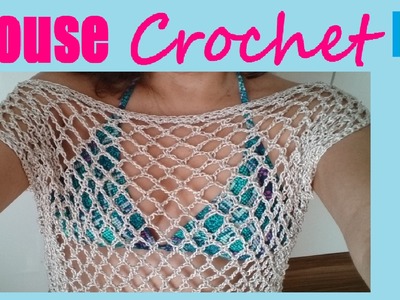 Blouse Sweater Crochet häkeln "Fernanda" (Part  2) Free Pattern by Maricita Colours in English