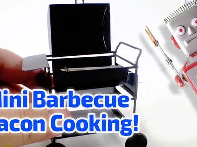 COOKING BACON IN MINIATURE! Working Miniature Barbecue!