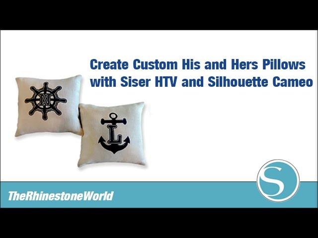 Create His and Hers Pillows with Silhouette Cameo and TRW Monogram Fonts!