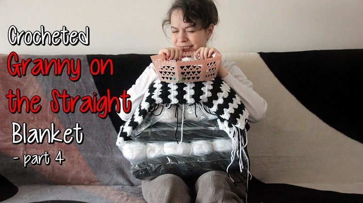 Crocheting a Granny on the Straight Blanket - part 4: 1.3 done