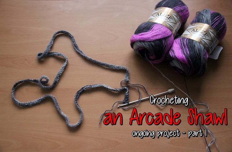 Crocheting an Arcade Shawl - part 1