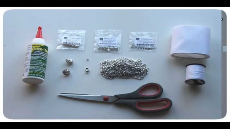 DIY Collar Necklace with Swarovski Crystals | MJTrim.com