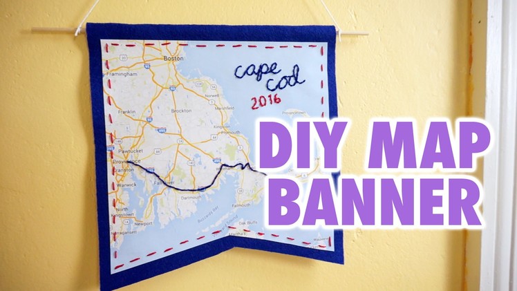 DIY Customizable Map Banner - HGTV Handmade