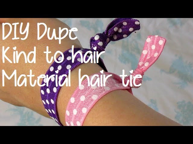 DIY Dupe - Creaseless, Kind to Hair Fabric Hair Tie - Collab with XOLoveleti