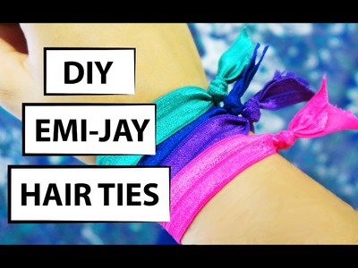 DIY ELASTIC HAIR TIES - HOW TO MAKE EMI-JAY HAIR TIES - MUSKA JAHAN