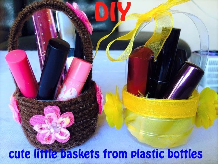 DIY How to make AWESOME MINI BASKET out of plastic bottle!!! Tutorial