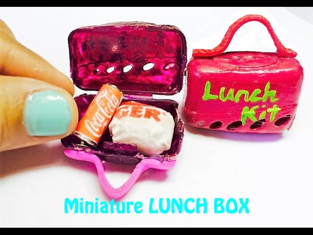DIY How to make MINIATURE LUNCH BOX from Toothbrush Cover!!! Tutorial