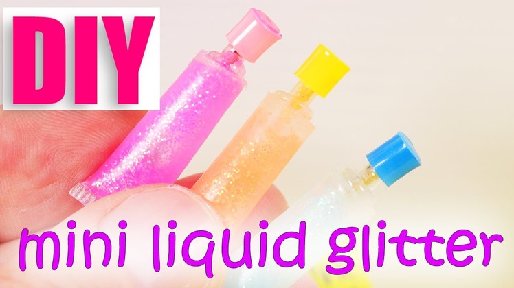 DIY Miniature [realistic] Liquid Glitter Glue