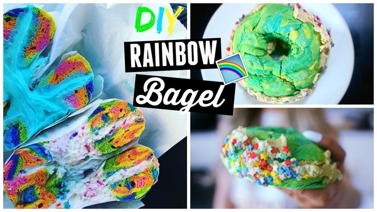DIY Vegan Rainbow Bagels! | Buzzfeed.Pinterest Recipe TESTED!