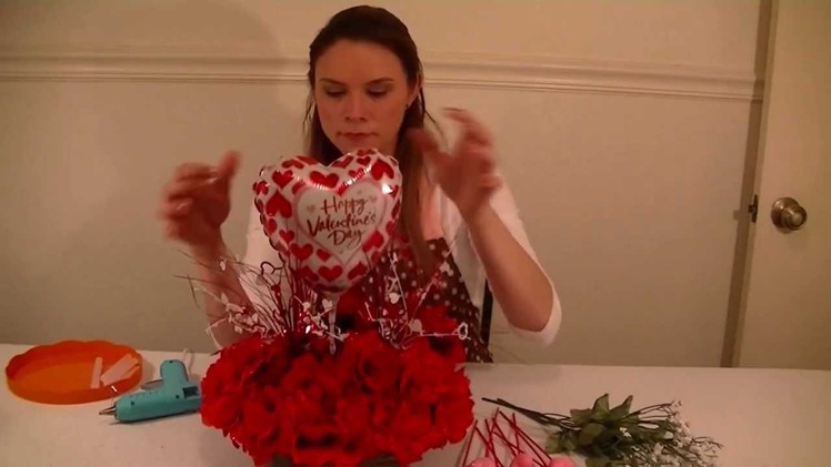 Dollar Tree Valentines Day Table Centerpiece Project Video