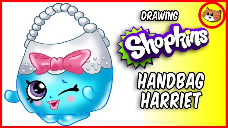 Draw Shopkins Season 4 | Handbag Harriet  Shopkins Drawing