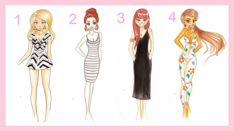 ♡ Drawing Tutorial | 4 SUMMER OUTFITS  ♡