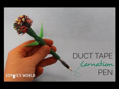 Duct Tape Carnation Pen