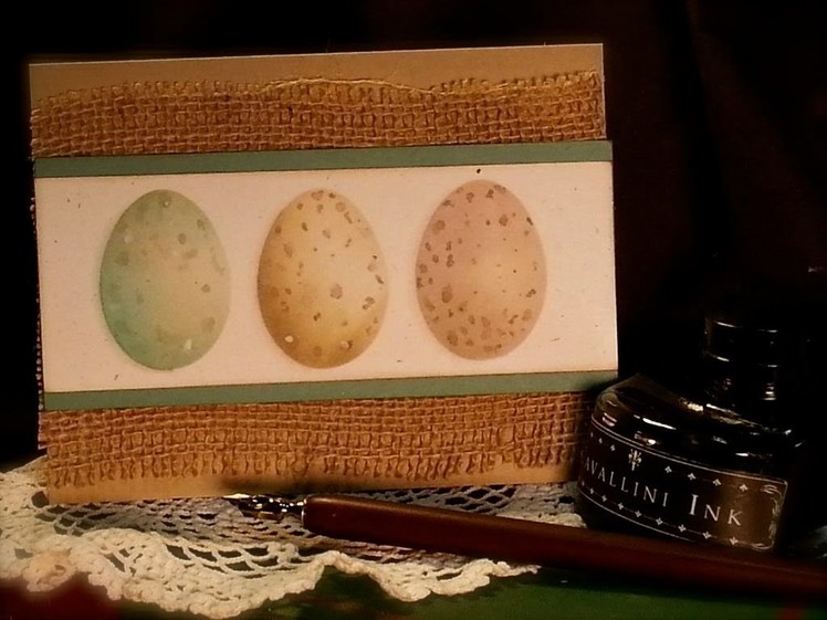 Easter Card - Watercolor Eggs Tutorial