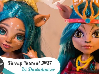 Faceup Tutorial №37 Isi Dawndancer OOAK Monster High Custom doll repaint by WillStore