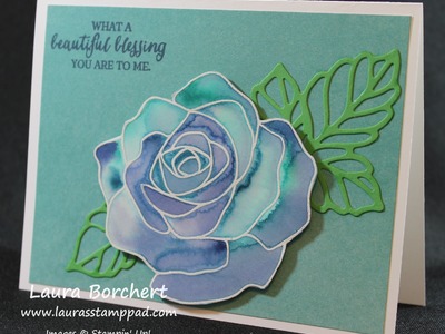 Floating Watercolor with the Rose Wonder Stamp Set - Laura's Stamp Pad