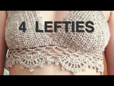 How 2 Crochet BRALETTE  Part 2 (Body) - 4 Lefties