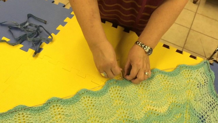 How To Block A Shawl