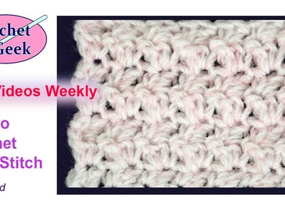 How to #Crochet a Seed Stitch Blanket - #CrochetGeek Left Hand