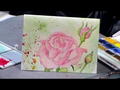 How to Draw and Paint a Rose in Watercolor {redo!}