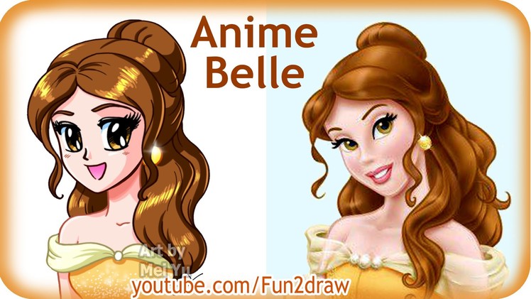 How to Draw Easy - Anime. Manga Girl - Belle