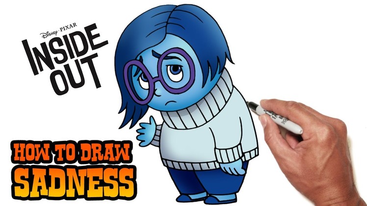 How to Draw Sadness (Inside Out)- Step by Step