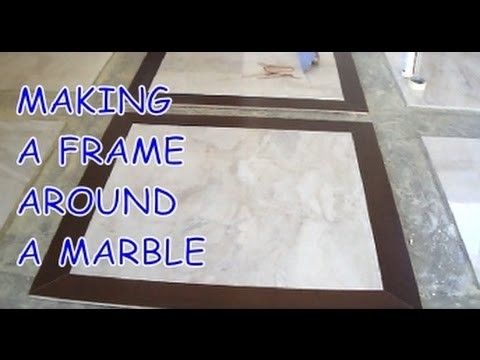 How to Install Prefinished Hardwood Frame around a Marble Tile Mr Youcandoityourself