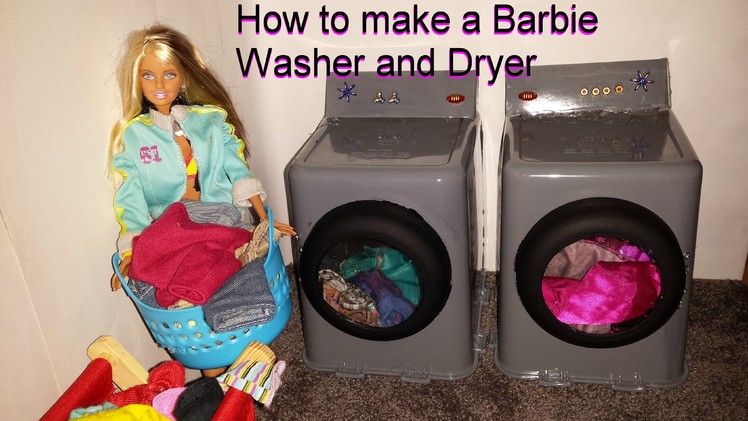 How to make a Barbie Washer and Dryer