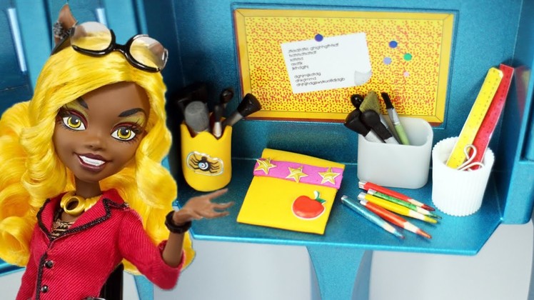 How to make a doll pencil holder and pencil case - Doll Crafts