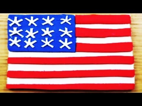 How to Make a Play Doh USA Flag