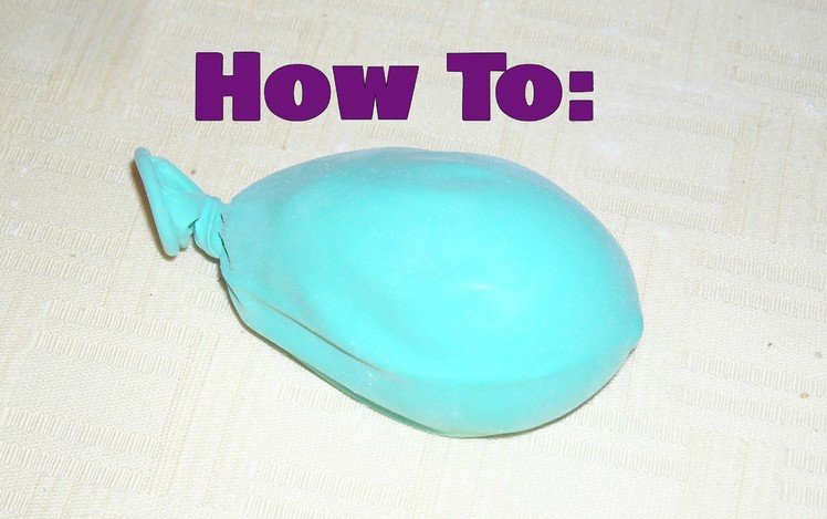 How to Make a Stress Ball out of a Balloon!