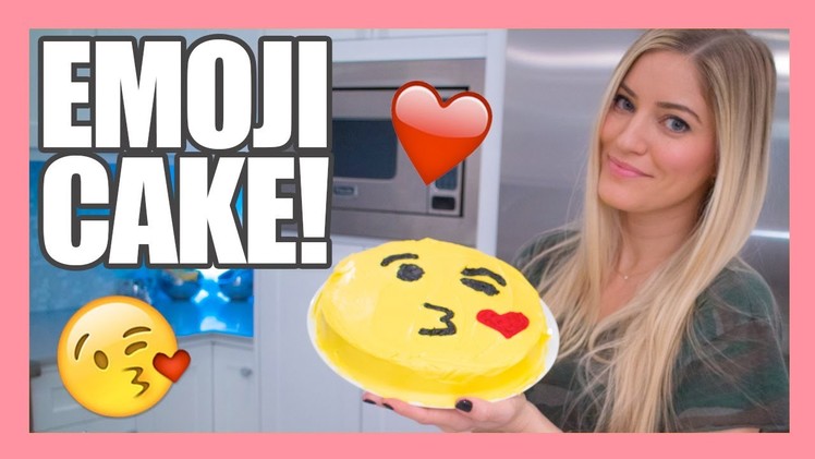 How to make a Valentine's Emoji Kiss Cake!