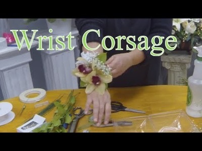 How to Make a Wrist Corsage with Orchids
