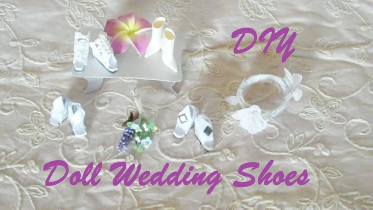 How to Make Doll Wedding Shoes (EASY)
