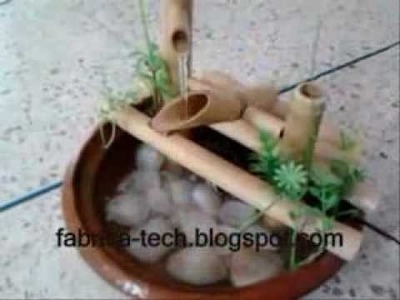 How to make fountain of bamboo reeds Home