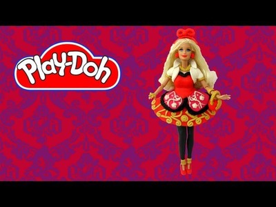 How to make Play Doh Barbie Life in the Dreamhouse Dress inspired by Apple White, Ever After High