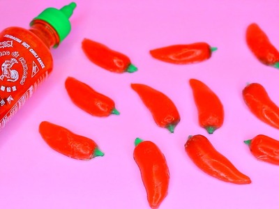 How to Make SPICY Gummy PEPPERS from SRIRACHA!