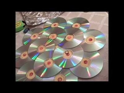 How to Recycle CD's by making a Door Wreath
