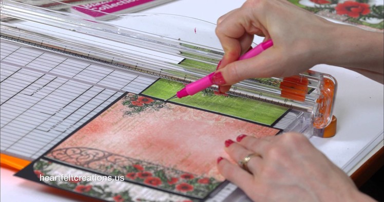 How to use Blazing Poppy papers to create fabulous cards