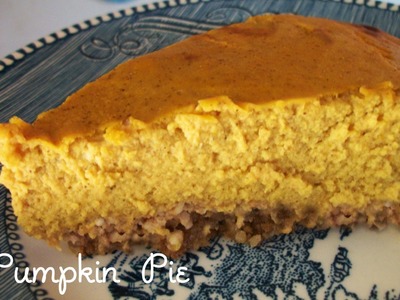 Low carb sugar free pumpkin pie