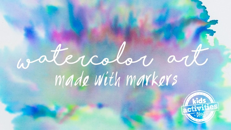Make Watercolor Art with Markers