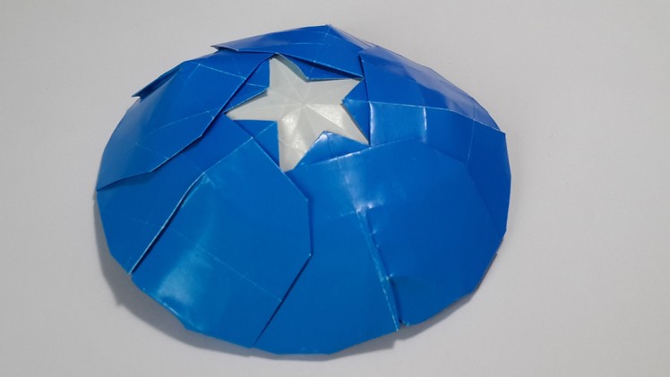 Origami Captain America's shield (teaser)