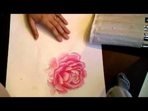 Peony watercolor painting with Marion Smith Live tonight!