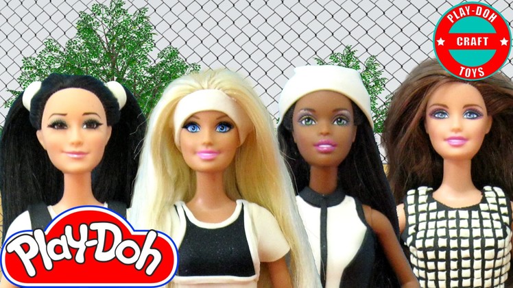 Play Doh Barbie Dolls Iggy Azalea - FANCY Inspired Tennis Outfits Play-Doh Craft N Toys