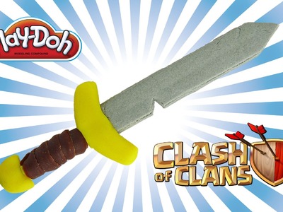 Play doh clash of clans barbarian sword - how to make with playdough
